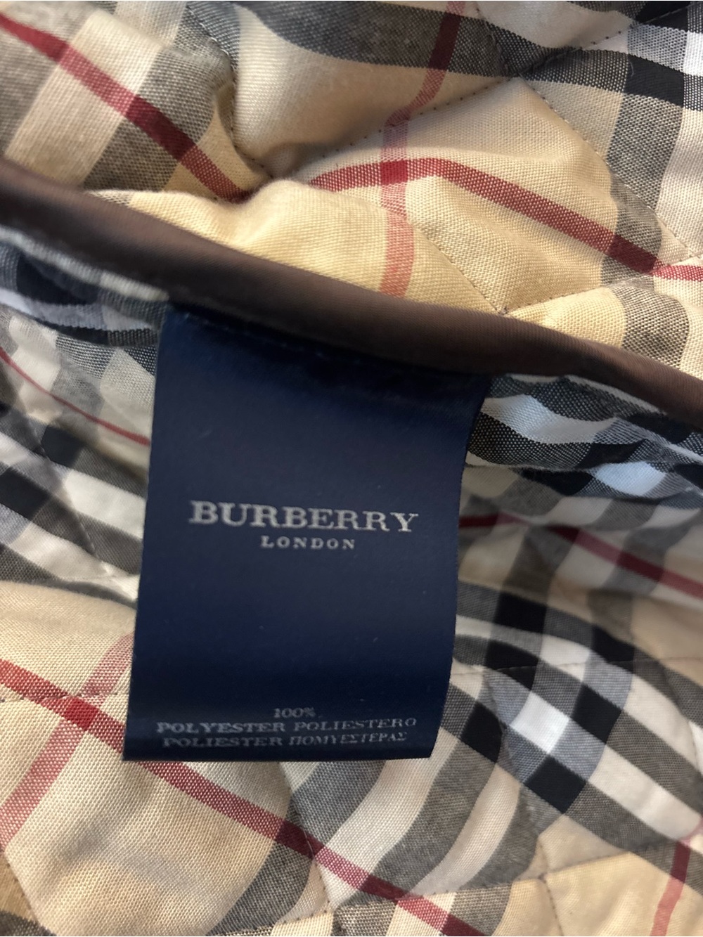 Burberry Made-in-England Brown Quilted Lightweight Jacket - Picture 9 of 10